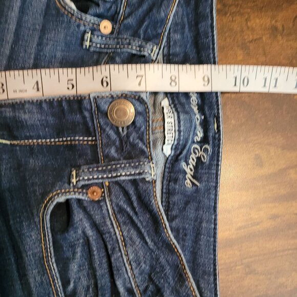 American Eagle Jeans 2 R Low Rise Skinny Medium Dark Wash Stretch Denim - Picture 8 of 11